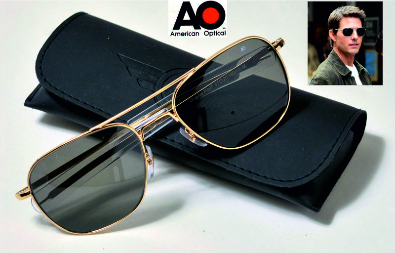 temporal periódico cocaína Gafas de Piloto American Optical Original Sunglasses oro, Airemilitar