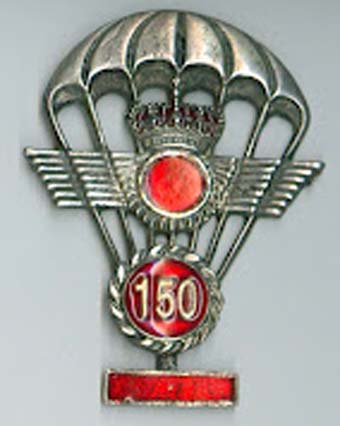 Distintivo número de saltos Paracaidismo E.A., Airemilitar