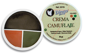 Crema camuflaje  marrón-verde-negro