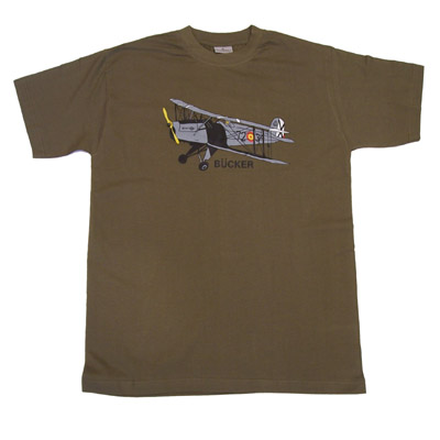 Camiseta  Avión BÜCKER caqui