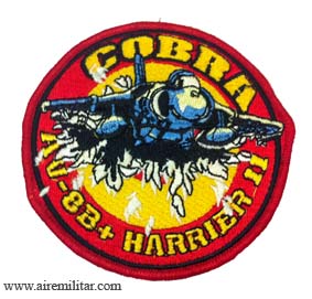 Escudo bordado COBRA AV-8B+ HARRIER II