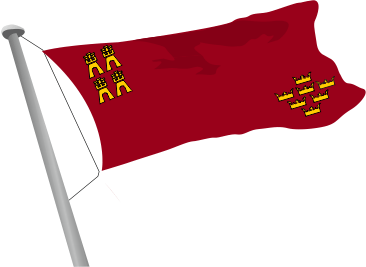 Bandera Oficial Comunida Autónoma de Murcia exterior med.100x150