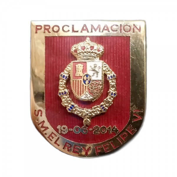 Distintivo participacion proclamación S.M. Rey Felipe VI