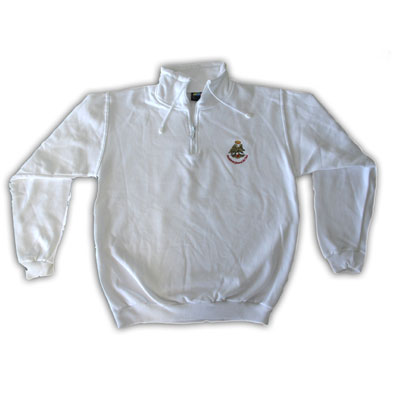 Sudadera Patrulla Aguila media cremalera blanca